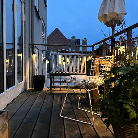 Stylish 119m2 Design Balcony Vesterbro Apartment Kopenhagen