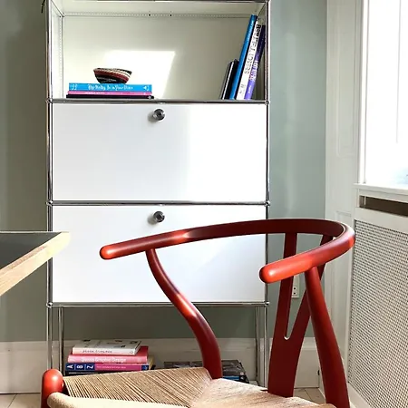 Stylish 119m2 Design Balcony Vesterbro Apartment Kopenhagen